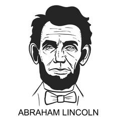 Abraham Lincoln. Happy Birthday. Vector illustration. Poster
