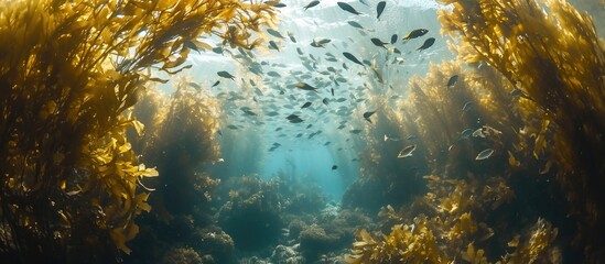 Submerged kelp habitat