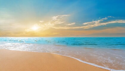 Fototapeta na wymiar beach background beautiful sand and sea and sunlight