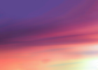 Dark blue Blurry sky background with Dark pink Blurry sunlight clouds