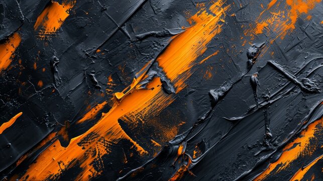 Orange black abstract texture background