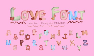 Love font Valentine