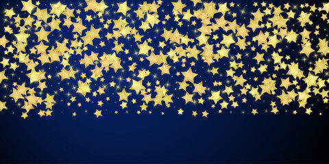 Magic stars vector overlay.  Gold stars scattered