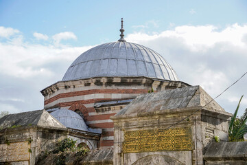 Fototapeta na wymiar Tomb of Eyup Sultan Camii, Istanbul, Turkey