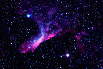 Bright cosmic nebula. Elements of this image furnished by NASA