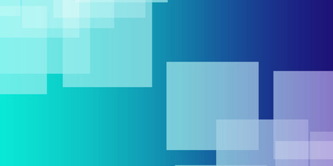 Abstract gradient blue technology geometric minimal and square shape banner design. Abstract geometric minimal futuristic element concept. Design for brochure, banner, wallpaper, cover, flyer.