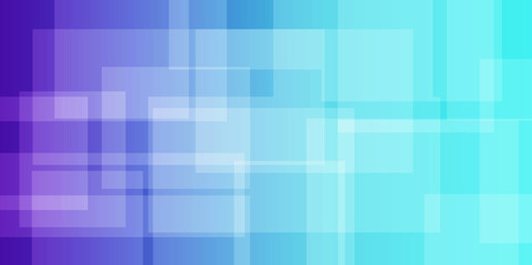 Abstract gradient blue technology geometric minimal and square shape banner design. Abstract geometric minimal futuristic element concept. Design for brochure, banner, wallpaper, cover, flyer.