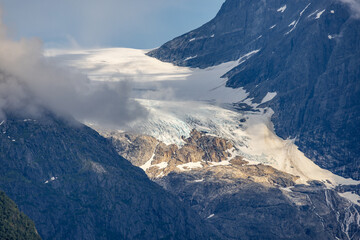 Beautiful Nature Norway natural landscape. Glacier Kjenndalsbreen. - 714642010