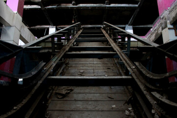 tracks in the distance