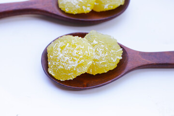 Steamed cassava cake. Thai dessert