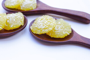 Steamed cassava cake. Thai dessert