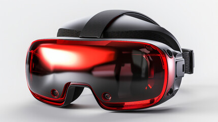 Explore the Future of Computing with Modern Augmented Reality: Isolated Headset on Transparent Background - Perfect for Promotional Content!