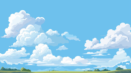 Fototapeta na wymiar Blue sky clouds sunny day. Background design, Vector