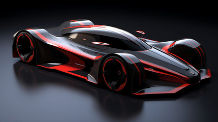 A design concept for a lightweight track-focused car. - obrazy, fototapety, plakaty