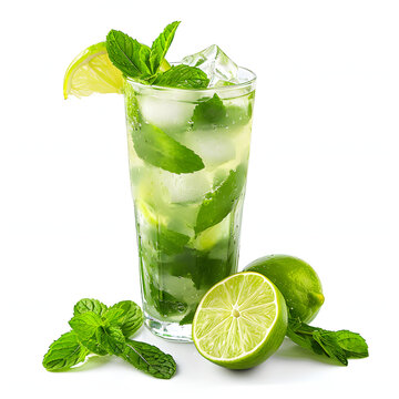 Mojito isolated on white background, photo, png

