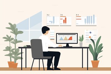 新入社員のオフィス生活