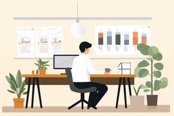 新入社員のオフィス生活
