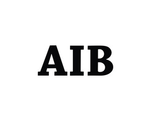 AIB logo design vector template