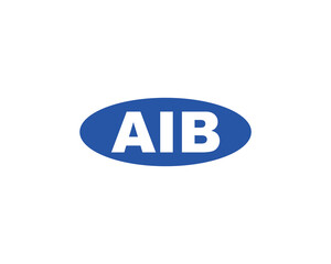 AIB logo design vector template