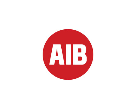 AIB logo design vector template