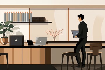 新入社員のオフィス生活