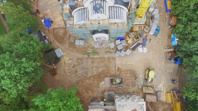 Cathedral of Blessed Matrona of Moscow under construction