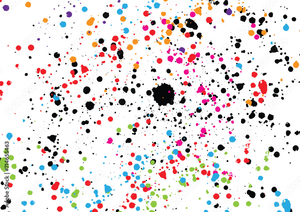 Poster abstract vector splatter color background design. vector paint color design. illustration vector des