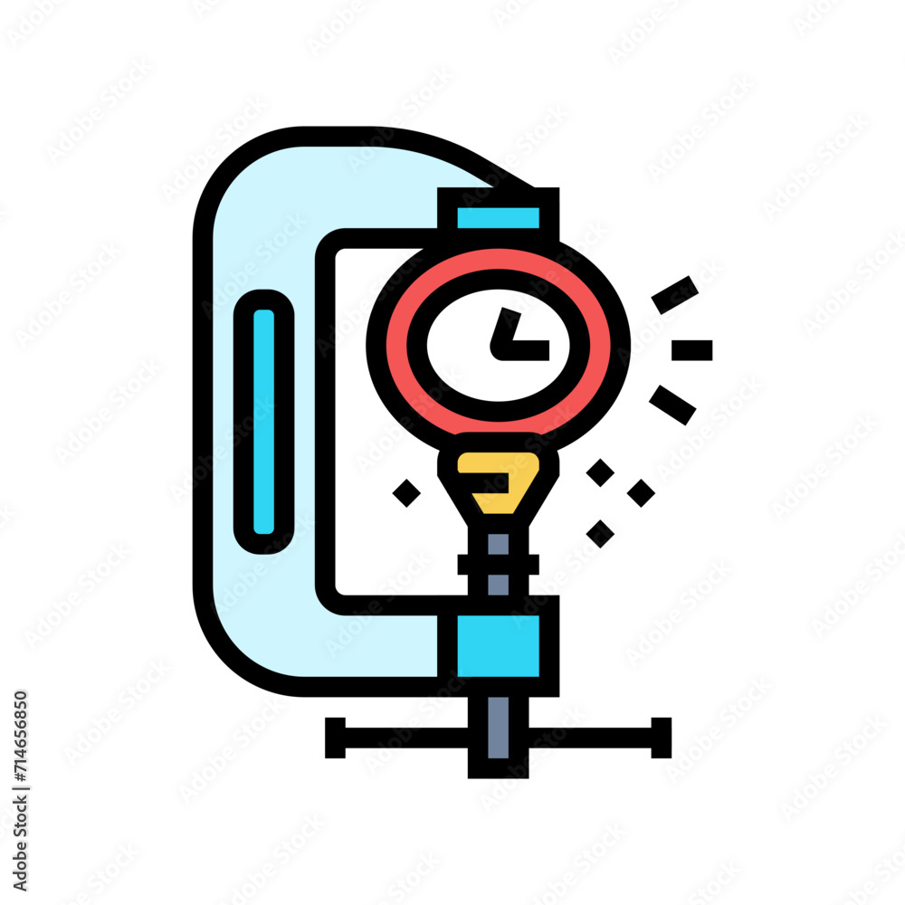 Aufkleber compression time management color icon vector. compression time management sign. isolated symbol ill