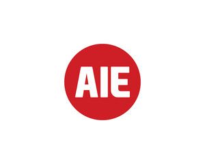AIE Logo design vector template