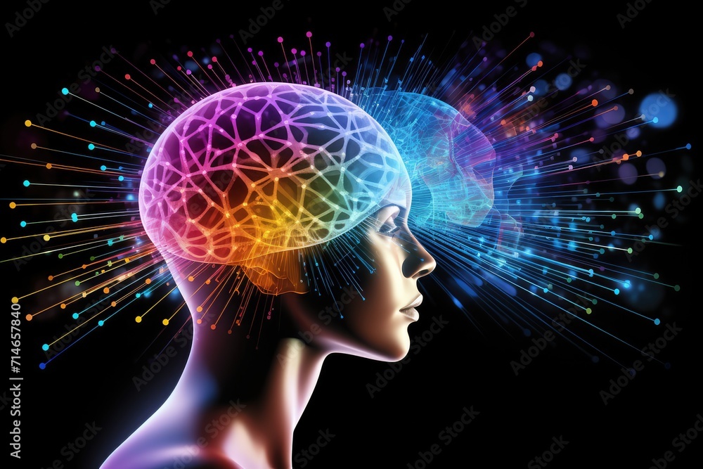 Poster human brain deep learning memory processes. long-term memory stores information, short-term memory h