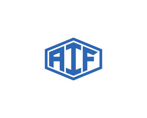 AIF Logo design vector template