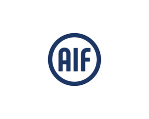 AIF Logo design vector template