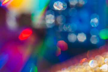 Blurred background of electronic circuit board technology. Shining electronic sign. Circuit board,...