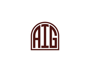 AIG Logo design vector template