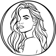 woman with long hair