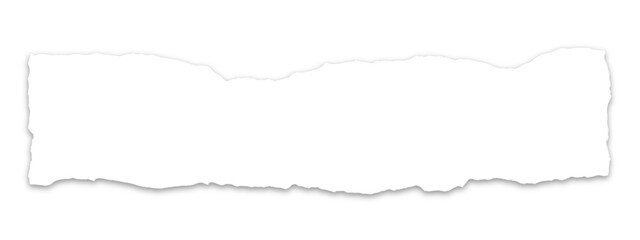 White paper ripped isolated PNG