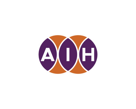 AIH logo design vector template