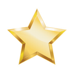 gold star on a white background 