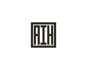 AIH logo design vector template