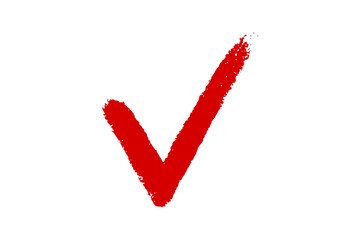Red check marker isolated on background. Red check marker png. marker check isolated. check box isolated. checklist