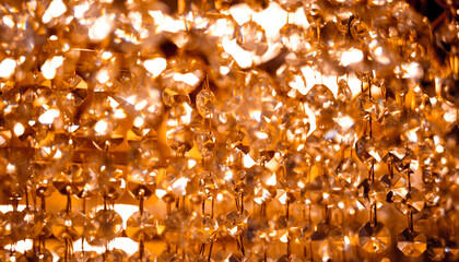 decorative lamps background at the showroom of a large store