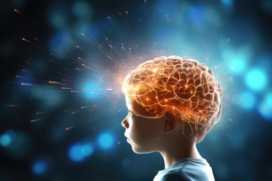 Brain, gentle light, positive energy, calming serenity, mental clarity during sleep. Sleep cycle, quality, duration are vital for combating insomnia, various sleep disorders, overall axon well-being
