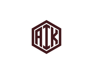 AIK logo design vector template