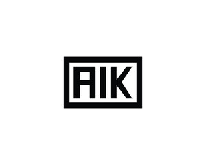 AIK logo design vector template