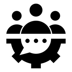 Collaboration Glyph Icon