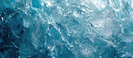 Obraz premium Textured cold ice surface.