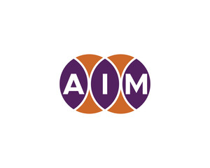 AIM logo design vector template