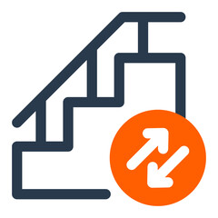 Functional Stairs Vector Icon Illustration