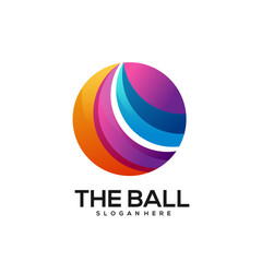 Ball logo colorful gradient