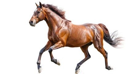 Obraz na płótnie Canvas horse on isolated white background.